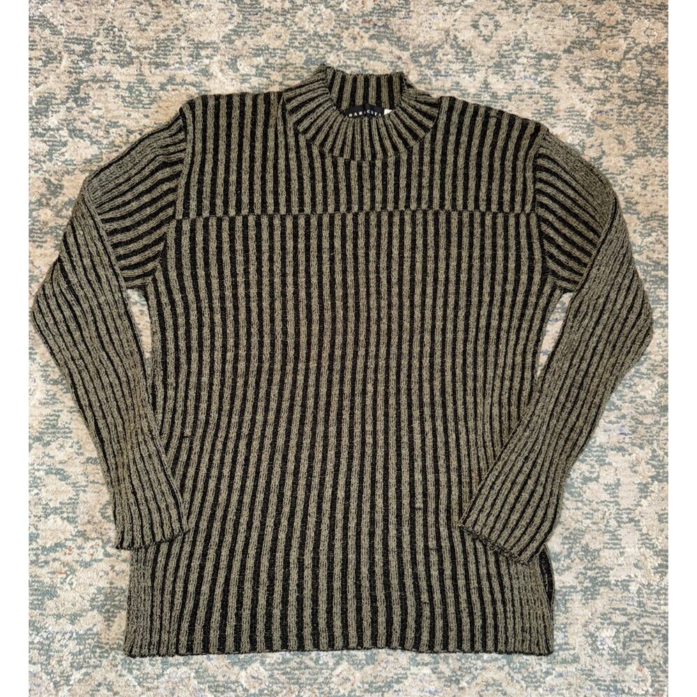 VTG Baracuta Nylon Acrylic Ribbed Sweater Mock Neck Size M USA Men’s